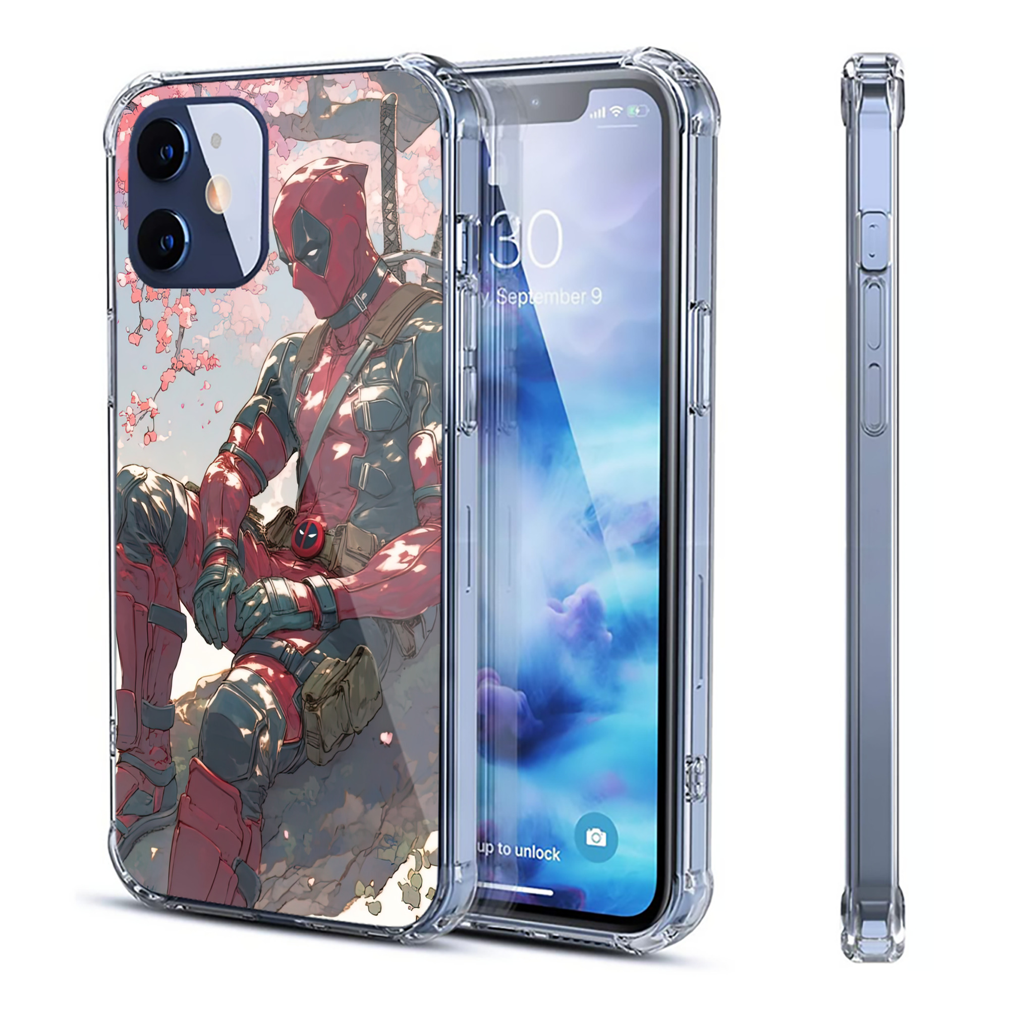 （画像用） Deadpool デッドプール 【iPhone 12シリーズ対応】透明スマホケース（クリアソフトケース）